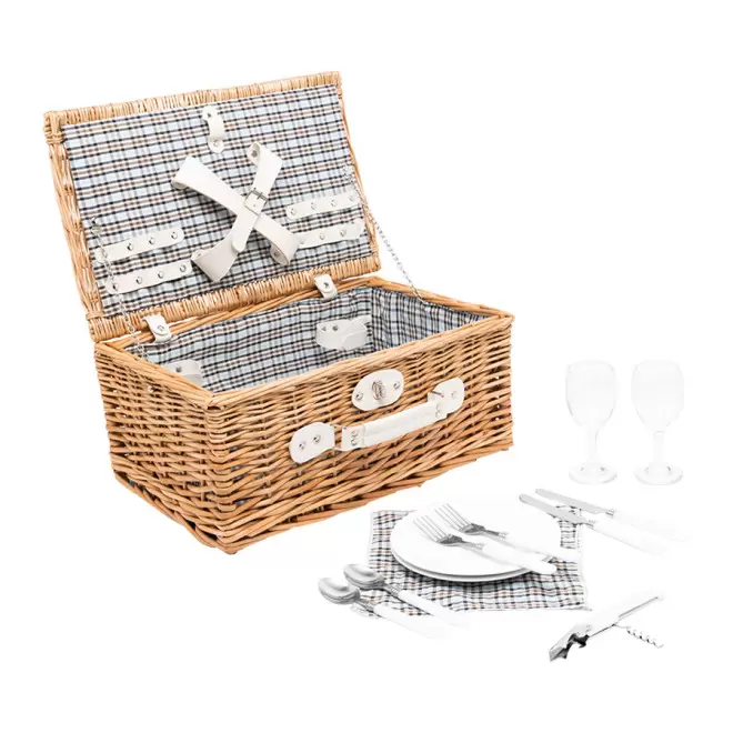 PANIER PIQUE NIQUE PERSONNALISÉ POUR 2 PERSONNES 'VIVI'