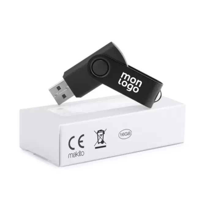 CLÉ USB PERSONNALISÉE 16 GO 'FULL COLOR TWISTER' 