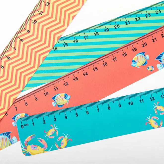 RÈGLE BLANCHE SOUPLE PERSONNALISABLE DE 15CM 'REGLAS'