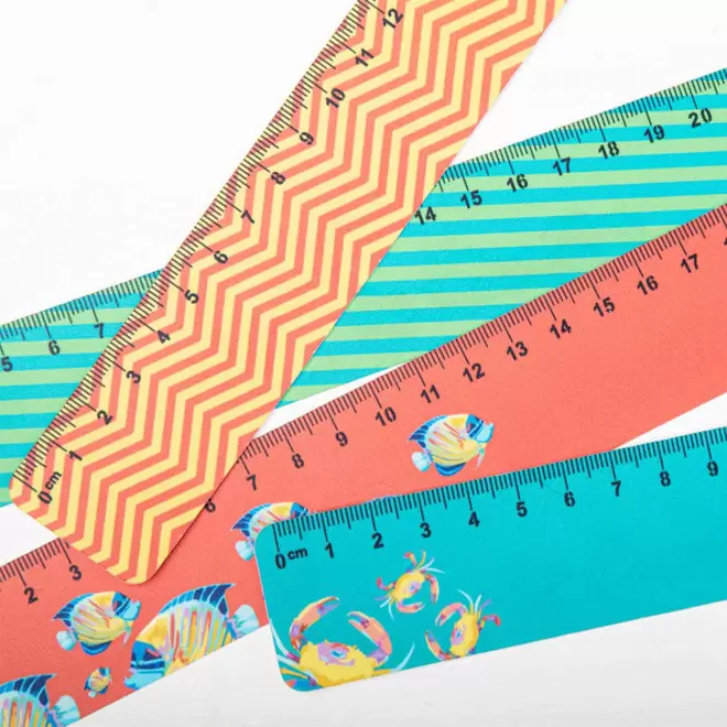 RÈGLE BLANCHE SOUPLE PERSONNALISABLE DE 30CM 'REGLAS'