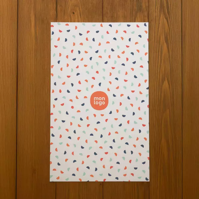 FEUILLE PAPIER CADEAU PERSONNALISEE 'GIFTPAPER 23x37,5'