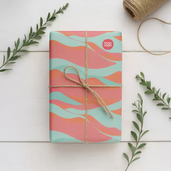 FEUILLE PAPIER CADEAU PERSONNALISEE 'GIFTPAPER 50x70'