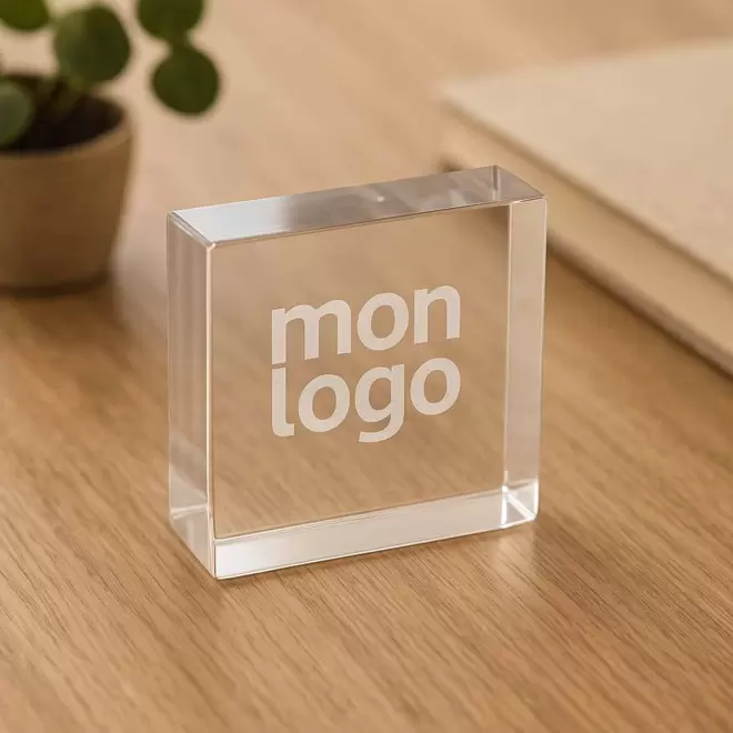 TROPHEE EN VERRE PERSONNALISE 'VICKY BLOC'