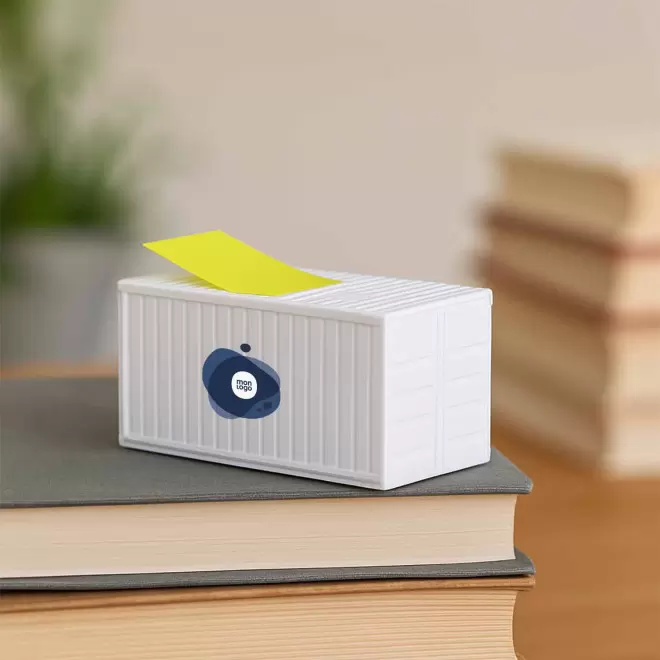 DISTRIBUTEUR DE MARQUE PAGES PERSONNALISE 'CONTENAIR'