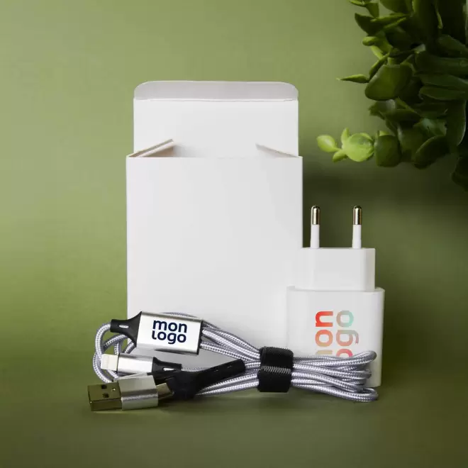 KIT PERSONNALISABLE PRISE ET CABLE 'IDEAL'