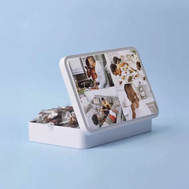 BOITE A SUCRE PLATE SOUVENIR PERSONNALISEE 'COURCH'