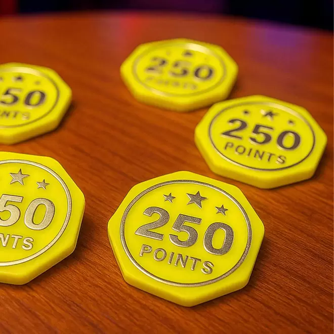 JETON DE FETES ET MANEGE PERSONNALISABLE 'FUNZY OCTOGONE'