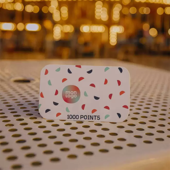 JETON FETES MANEGE PERSONNALISE 'FUNZY QUADRI 8.5x5.4'