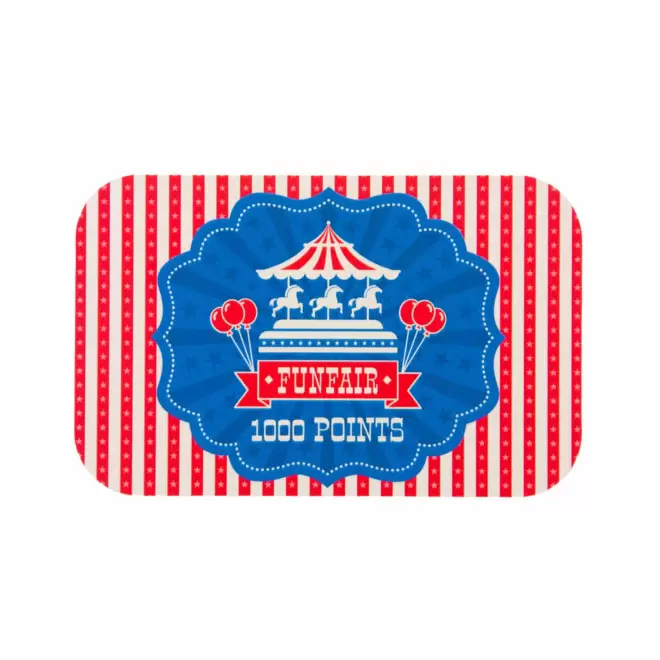 JETON FETES MANEGE PERSONNALISE 'FUNZY QUADRI 8.5x5.4'