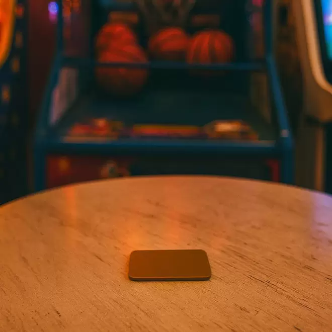 JETON PERSONNALISABLE DE FETES ET MANEGE 'FUNZY RECTANGLE'