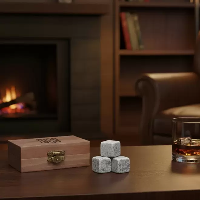 BOITE PIERRES A GLACONS PERSONNALISABLE 'GLAGLA'