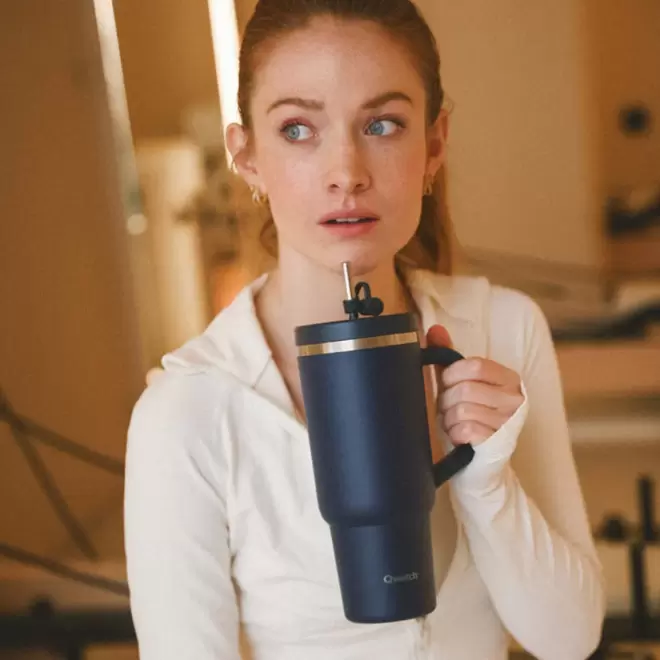 MUG AVEC POIGNEE QWETCH PERSONNALISABLE 'TRAVEL CUP'