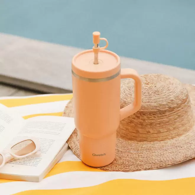 MUG AVEC POIGNEE QWETCH PERSONNALISABLE 'TRAVEL CUP'