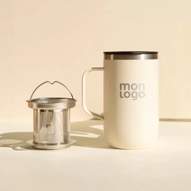 MUG ISOTHERME 470ML QWETCH PERSONNALISABLE 'TISANIERE'