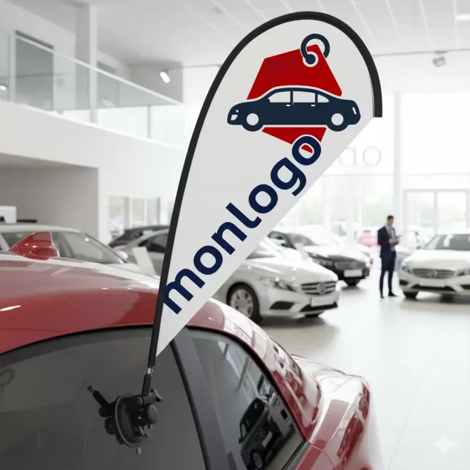 MINI ORIFLAMME PERSONNALISABLE 'TOLITO VENTOUSE'