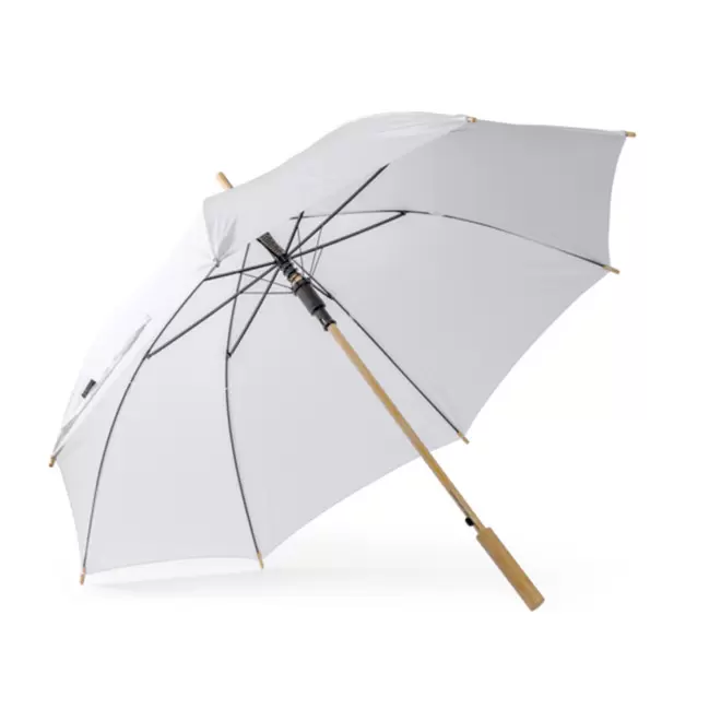 PARAPLUIE MANCHE DROIT BAMBOU PERSONNALISABLE 'BAMPLUI'