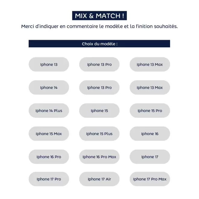 COQUES TELEPHONE MAGNETIQUES PERSONNALISABLE 'CASIX'