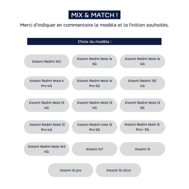 COQUES TELEPHONE MAGNETIQUES PERSONNALISABLE 'CASIX'