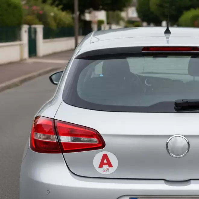 DISQUE AUTOCOLLANT A PERSONNALISABLE 'JEUNES CONDUCTEURS'