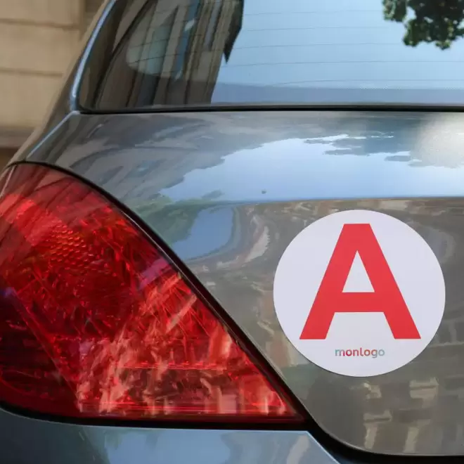 DISQUE A MAGNETIQUE PERSONNALISABLE 'JEUNES CONDUCTEURS'