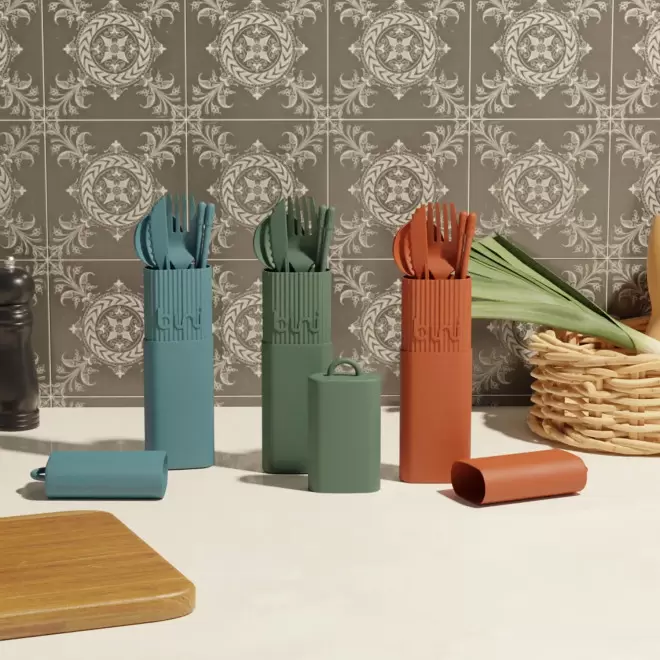 COFFRETPERSONNALISABLE MIF MUG ET COUVERTS 'BINI'