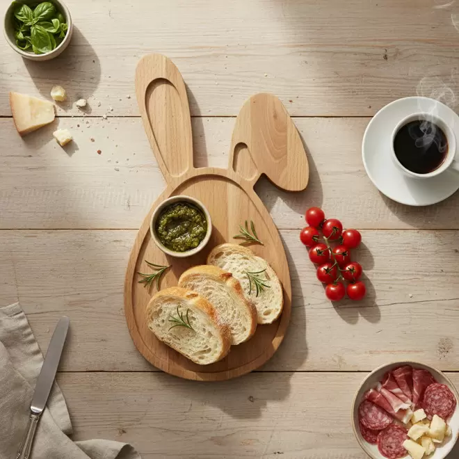 PLANCHE A DECOUPER HETRE PERSONNALISABLE 'BEECH LAPIN'