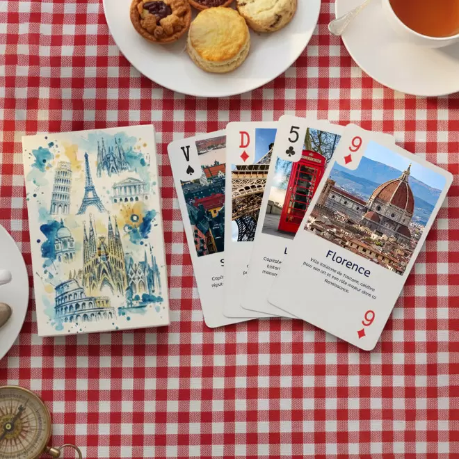 JEU DE 32 CARTES 100% PERSONNALISABLE 'KARTIX'