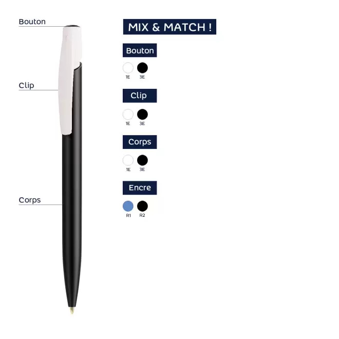 STYLO BIC PERSONNALISABLE 'MEDIA CLIC ECOLUTION PLUS'