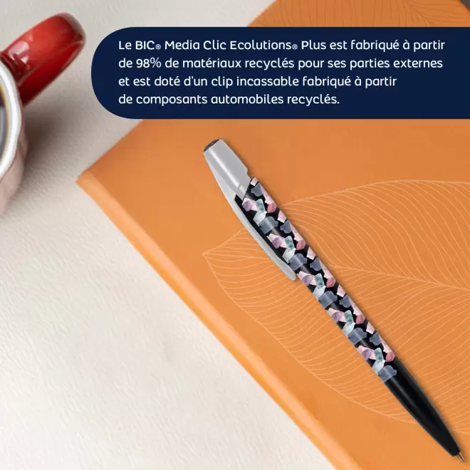 STYLO BIC PERSONNALISABLE 'MEDIA CLIC ECOLUTION PLUS'