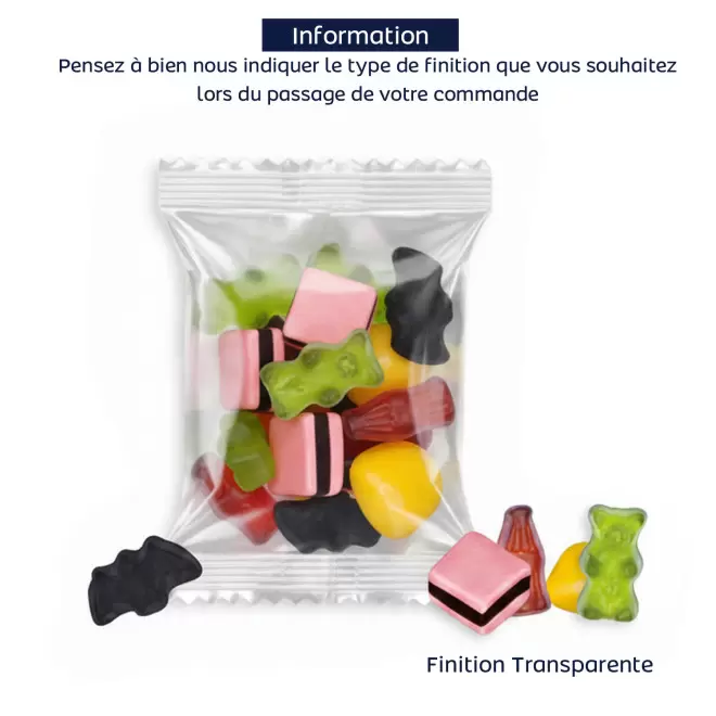 LOT DE 100 SACHETS COLOR RADO PERSONNALISABLE 'HARIBO'