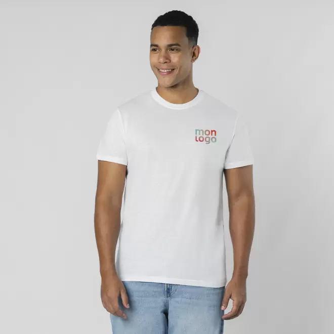TEE SHIRT HOMME BLANC PERSONNALISABLE 'NAYA 150 2.0'
