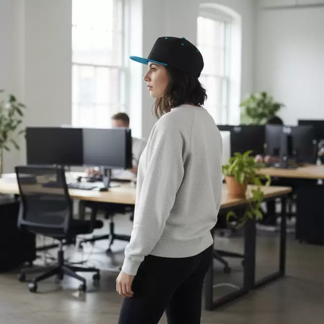 CASQUETTE SNAPBACK PERSONNALISABLE 'FLAT PEAK BICOL'