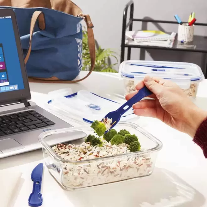 LUNCH BOX EN VERRE LUMINARC 1.2L PERSONNALISABLE 'PURE BOX ACTIVE'