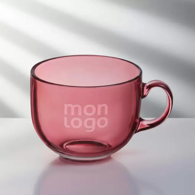 MUG EN VERRE 500ML LUMINARC PERSONNALISE 'ALBA'