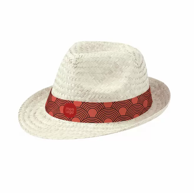 CHAPEAU DE PAILLE PERSONNALISABLE 'COBOCHIC PAILLE'