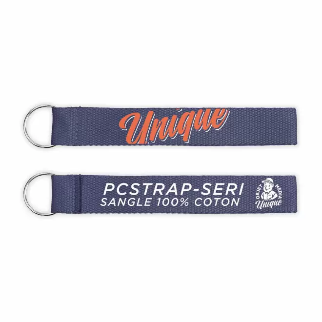 PORTE CLES SANGLE EN COTON PERSONNALISE 'ORA'