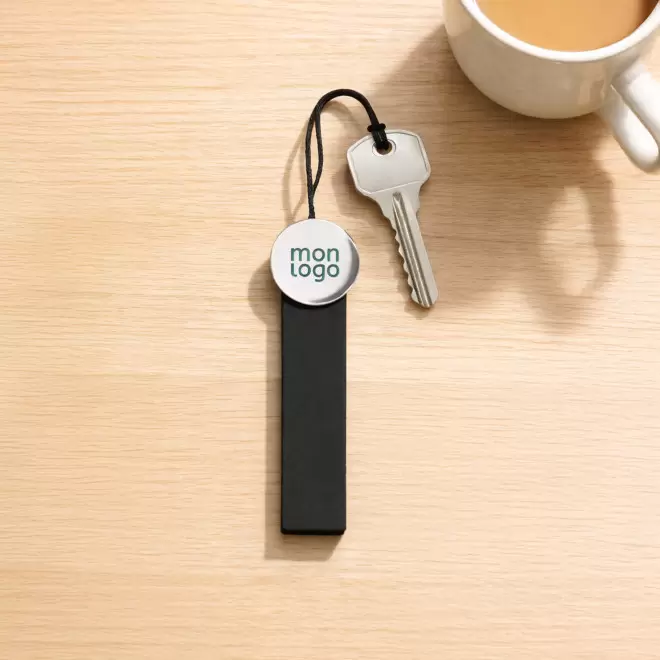 PORTE CLE EN PU ET ZAMAC PERSONNALISE 'BASTO'