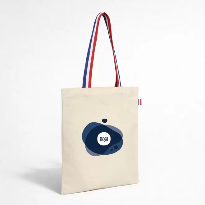 TOTE BAG 150 G ANSES TRICOLORE PERSONNALISABLE 'CLEMENT'