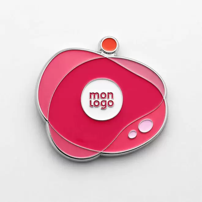 PLANCHE DE DE 3 PINS EMAILLE PERSONNALISEE 'CREAPINS'