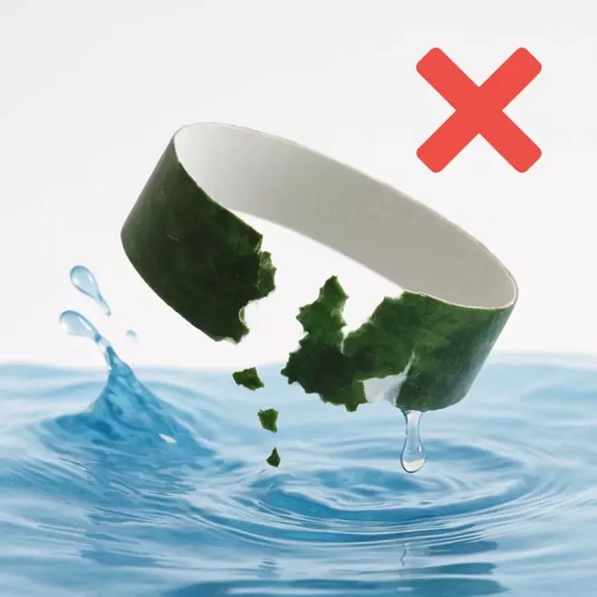 BRACELET PAPIER BIODEGRADABLE PERSONNALISABLE 'GUEST'