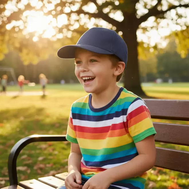 CASQUETTE PERSONNALISABLE ENFANT 5 PANS 'BASICA COTON'