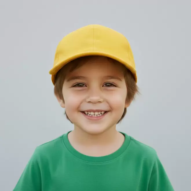 CASQUETTE PERSONNALISBALE ENFANT 5 PANS 'BASICA POLYESTER'