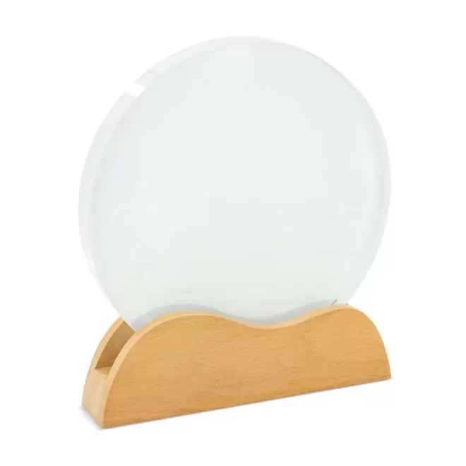 TROPHEE EN BOIS ET VERRE PERSONNALISABLE 'KAYNA QUADRI'