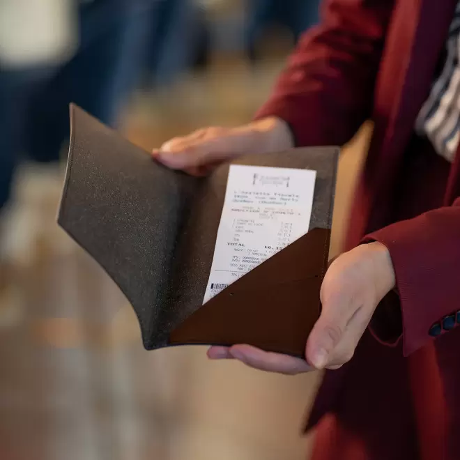 PORTE ADDITION EN CUIR PERSONNALISE 'LANOTE DOUBLE'