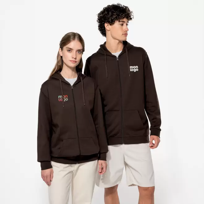 SWEAT SHIRTPERSONNALISABLE ZIPPE MIXTE 'KARIHOOD ZIPPE'