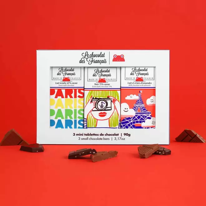 COFFRET PERSONNALISÉ DE 3 MINI TABLETTES DE 90 G 'TAFI'