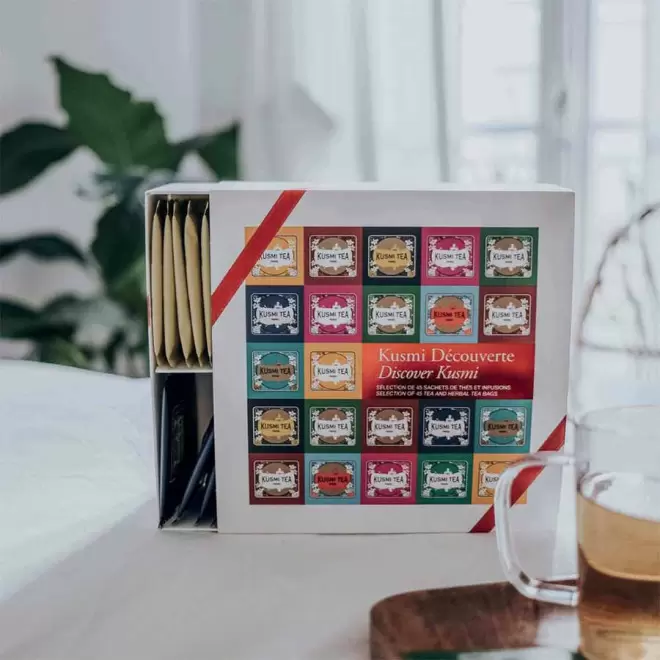 COFFRET PERSONNALISÉ DÉCOUVERTE DE 45 THÉS KUSMI TEA®