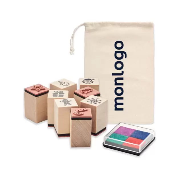 TAMPONS PERSONNALISÉS DE NOËL EN BOIS 'PADDAR'