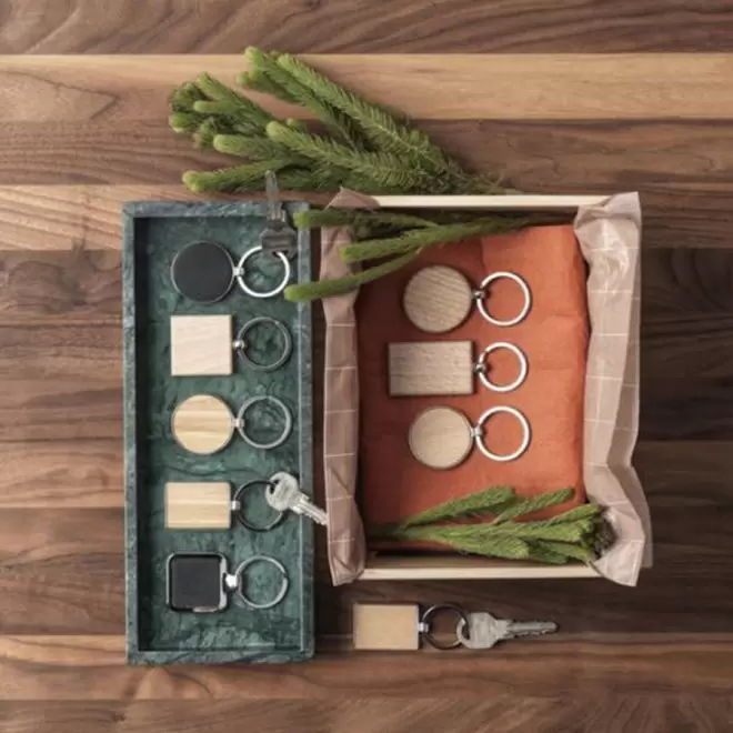 PORTE CLÉS PERSONNALISÉ RECTANGLE 'WOODIE'   EXPEDITION RAPIDE 4 JOURS