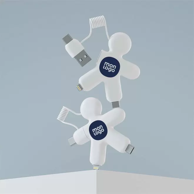 LOT 50 CÂBLES DE CHARGEMENT PUBLICITAIRES XOOPAR® 'BUDDY CABLE' EXP 72H
